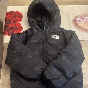 Boys North Face reversible puffer coat